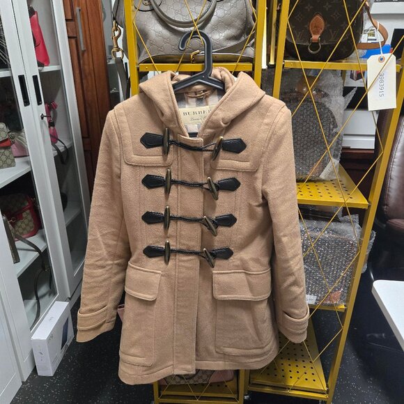 100% Authentic Burberry Blackwell wool duffle Coat New Camel - Picture 3 of 15